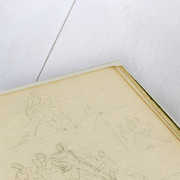 Four compositional studies for a group of figures by Théodore Géricault