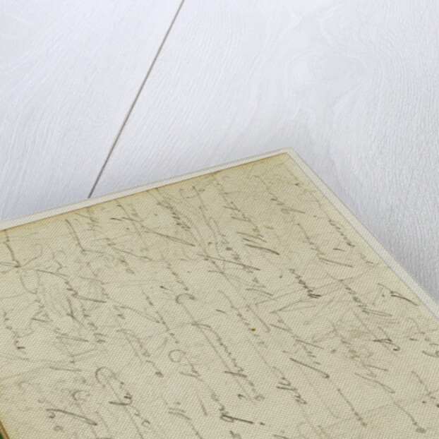 Draft letter by Théodore Géricault