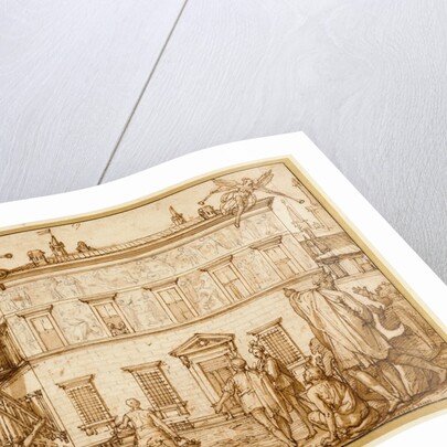 Taddeo Decorating the Façade of the Palazzo Mattei by Federico Zuccaro