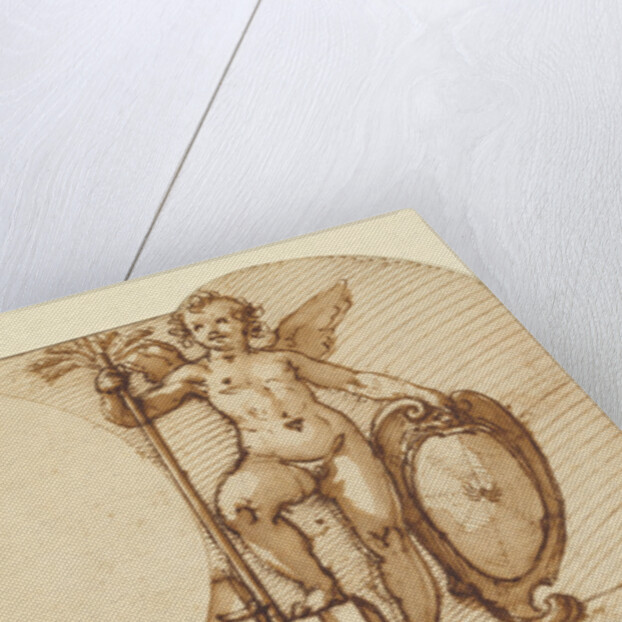 Two Child Angels, Symbolizing Patience and Industry by Federico Zuccaro