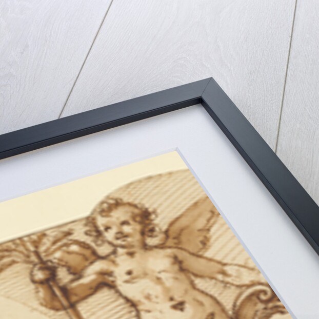 Two Child Angels, Symbolizing Patience and Industry by Federico Zuccaro