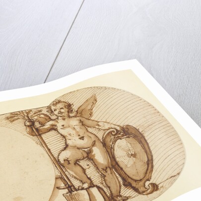 Two Child Angels, Symbolizing Patience and Industry by Federico Zuccaro