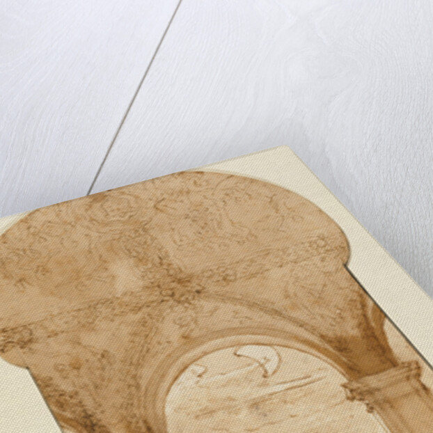 Taddeo Copying Raphael's Frescoes in the Loggia of the Villa Farnesina, Where He is Also Represented Asleep by Federico Zuccaro