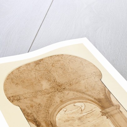 Taddeo Copying Raphael's Frescoes in the Loggia of the Villa Farnesina, Where He is Also Represented Asleep by Federico Zuccaro