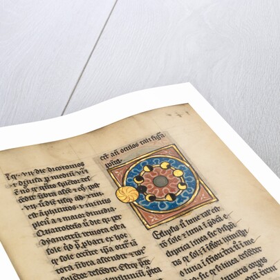 Diagram with the Sun and the Phases of the Moon by Anonymous