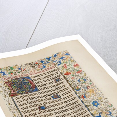 Decorated Text Page by Anonymous