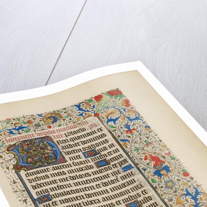 Decorated Text Page by Anonymous