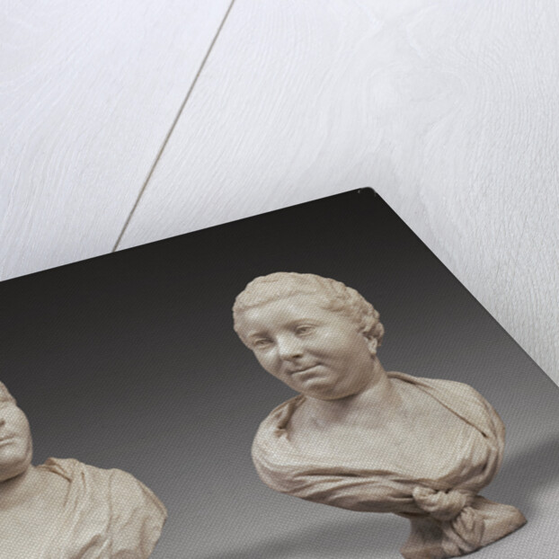 Busts of Two Sisters by Jean-Baptiste Pigalle