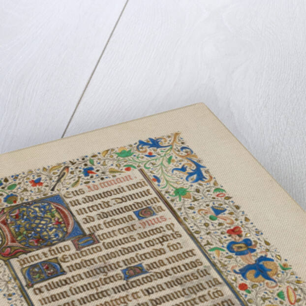 Decorated Text Page by Anonymous