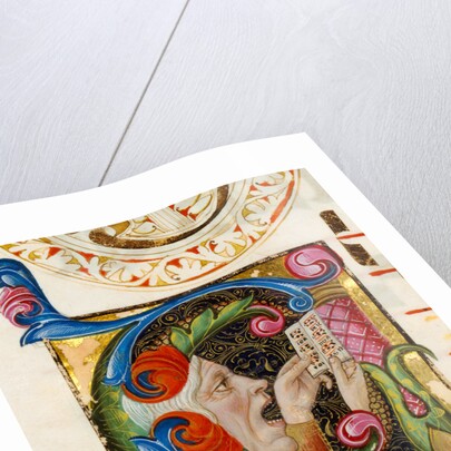 Initial A: A Man Singing by Anonymous