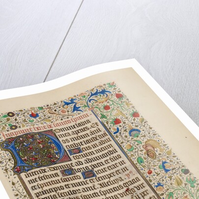 Decorated Text Page by Anonymous