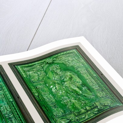 Stove Tile Depicting Alexander the Great, Stove Tile Depicting Nimrod by Georg Leupold