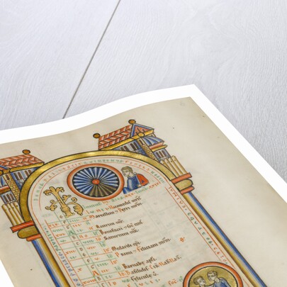 June Calendar Page with Junius Brutus (?) and Zodiacal Sign of Gemini by Anonymous