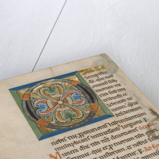 Decorated Initial O, Inhabited Initial D by Anonymous