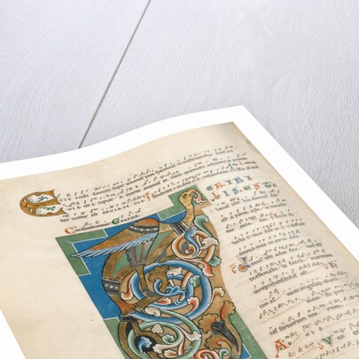 Decorated Initial T by Anonymous