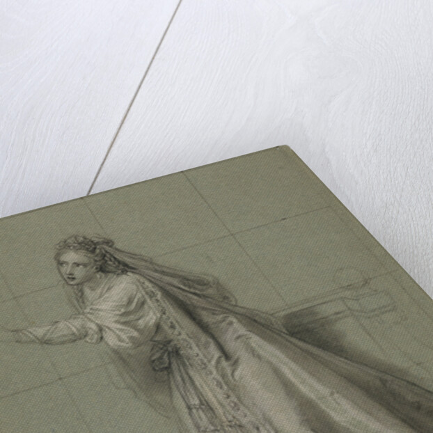 Study of a Woman (Rodugune) Turned toward the Left by Charles-Antoine Coypel