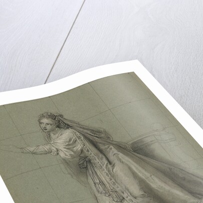 Study of a Woman (Rodugune) Turned toward the Left by Charles-Antoine Coypel