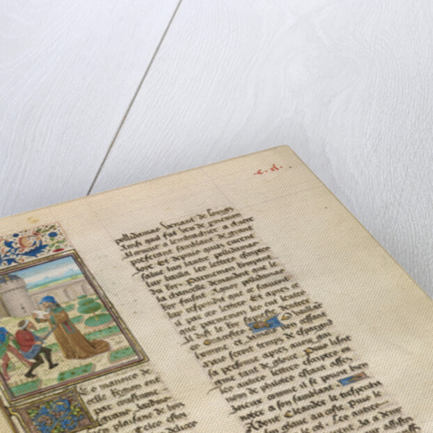 The Death of Parmenion by Master of the Jardin de vertueuse consolation and assistant