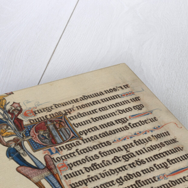 Initial E: David Playing the Harp by Bute Master
