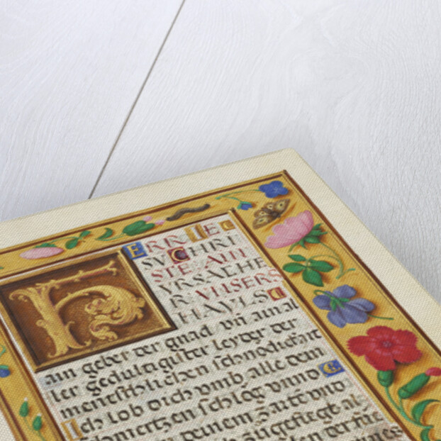 Decorated Text Page by Anonymous