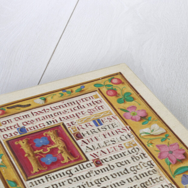 Decorated Text Page by Anonymous