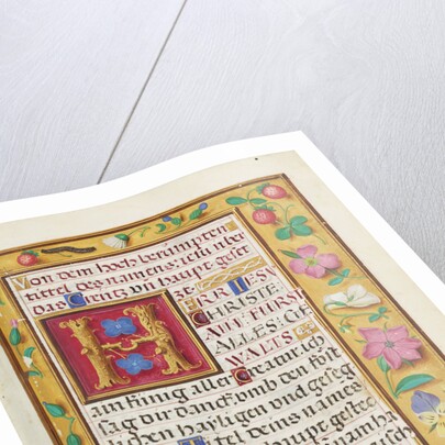 Decorated Text Page by Anonymous