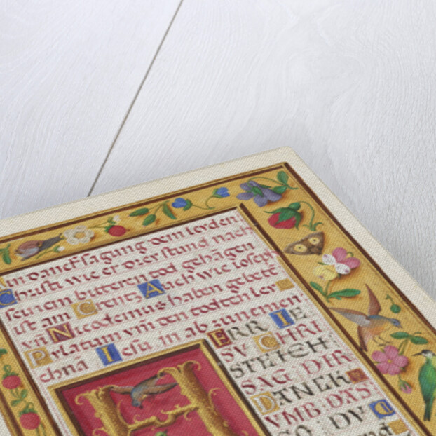 Decorated Text Page by Anonymous