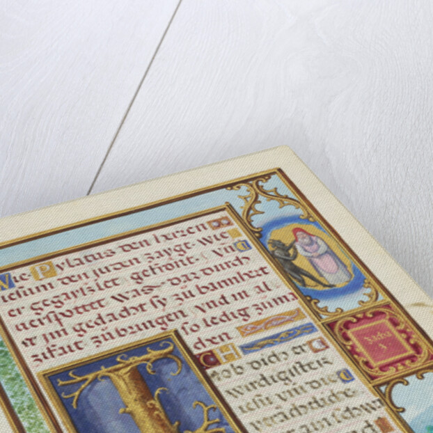 Border with Zechariah's Vision of the High Priest and the Devil by Simon Bening