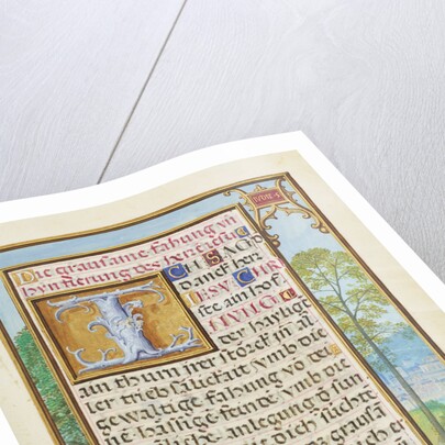 Border with the Arrest of Achior by Simon Bening