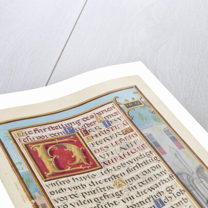 Border with Micaiah Foretelling the Death of King Ahab by Simon Bening