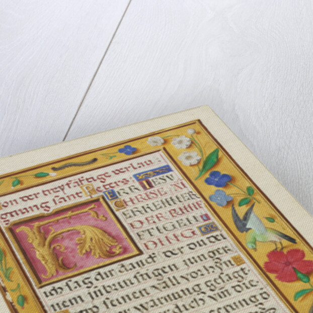 Decorated Text Page by Anonymous