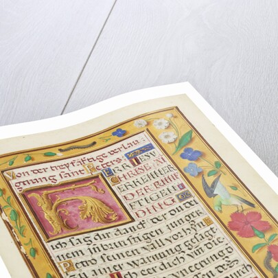 Decorated Text Page by Anonymous