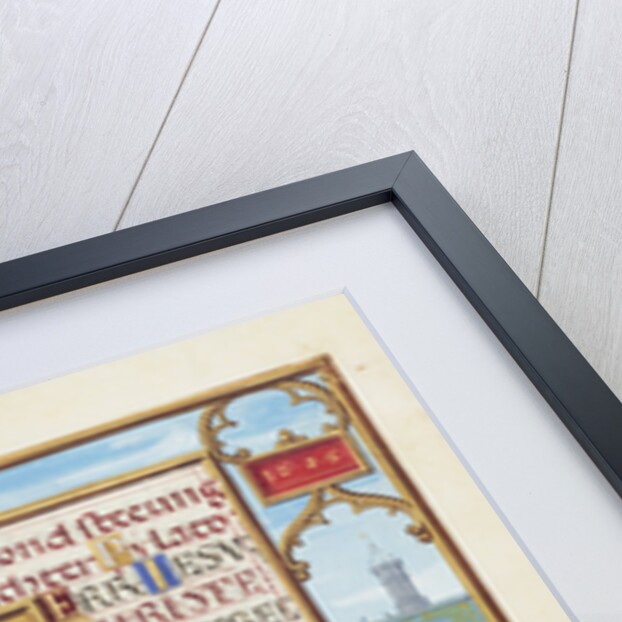 Border with a Captured Prophet before a Prince or King by Simon Bening