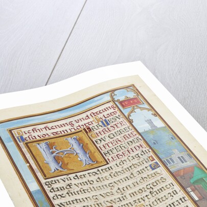 Border with a Captured Prophet before a Prince or King by Simon Bening