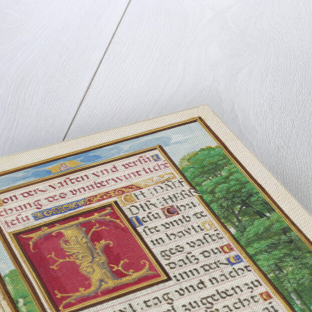 Border with Christ in the Wilderness by Simon Bening