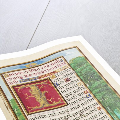 Border with Christ in the Wilderness by Simon Bening