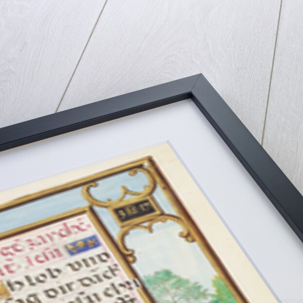 Border with Elijah Raising the Son of the Widow of Sareptha by Simon Bening