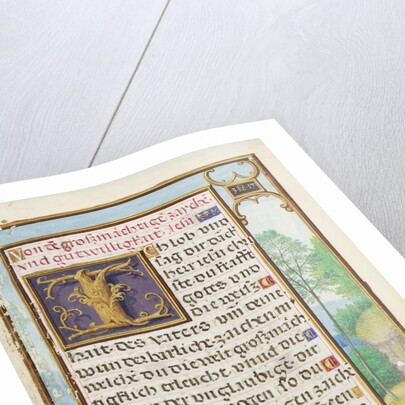 Border with Elijah Raising the Son of the Widow of Sareptha by Simon Bening