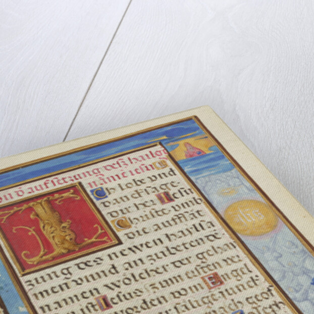 Border with the Adoration of the Name of Jesus by Simon Bening