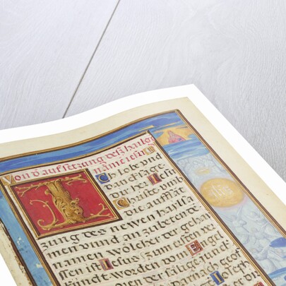 Border with the Adoration of the Name of Jesus by Simon Bening