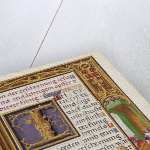 Border with the Queen of Sheba before King Soloman by Simon Bening