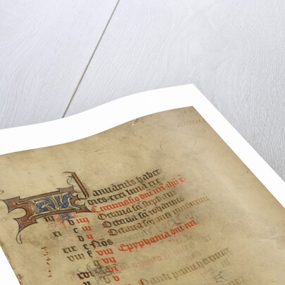 Calendar Page by Anonymous