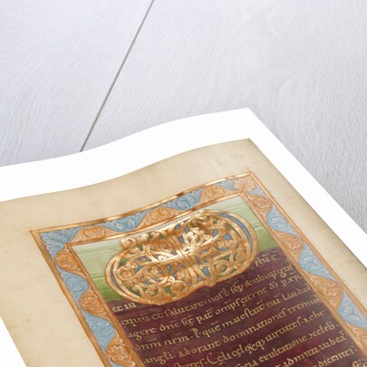 Decorated Incipit Page with Vere Dignum Monogram by Anonymous