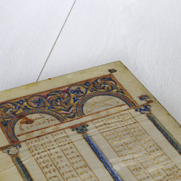 Canon Table Page by Anonymous