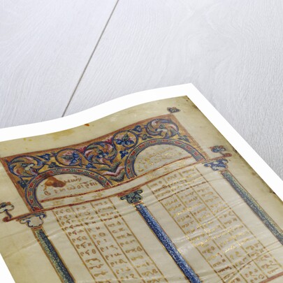 Canon Table Page by Anonymous