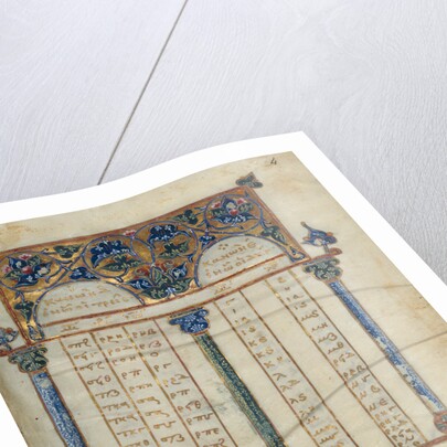 Canon Table Page by Anonymous