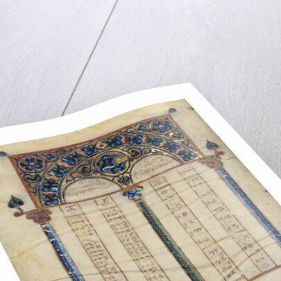 Canon Table Page by Anonymous