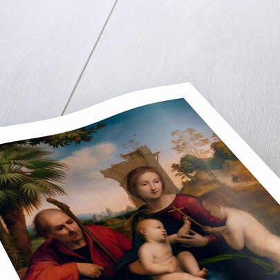 The Rest on the Flight into Egypt with St. John the Baptist by Fra Bartolommeo