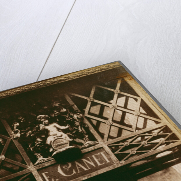 Au Petit Bacchus, rue St. Louis en l'Ile, 61 (Shop Sign, rue St. St. Louis en l'Ile) by Eugène Atget