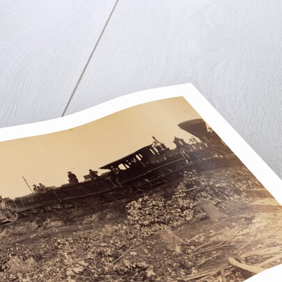 Remains of Wreck on the Track by A.J. Russell